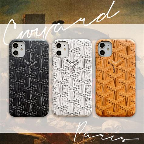 goyard iphone 11 pro max case leather|black Goyard iPhone case.